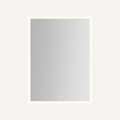 Robern Instinct 35-1/8"W x 47-3/8"H Rectangular Flat Frameless Wall Mounted Bathroom Mirror with LED Lighting Mirror