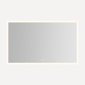Robern Instinct 59-1/8"W x 35-7/8"H Rectangular Flat Frameless Wall Mounted Bathroom Mirror with LED Lighting Mirror