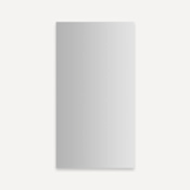 Robern M Series 16" x 30" x 4" Flat Plain Single Door Medicine Cabinet with Left Hinge, Integrated Outlets, Interior Lights, Mirror Defogger, and Nightlight Mirrored