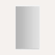 Robern Modular Mirrors 19-1/4" W x 36" H Modern Rectangular Aluminum Frameless Bathroom Wall Mirror Mirrored