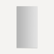 Robern Modular Mirrors 19-1/4" W x 39-3/8" H Modern Rectangular Aluminum Frameless Bathroom Wall Mirror Mirrored