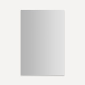 Robern Modular Mirrors 23-1/4" W x 36" H Modern Rectangular Aluminum Frameless Bathroom Wall Mirror Mirrored