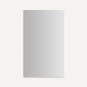 Robern Modular Mirrors 23-1/4" W x 39-3/8" H Modern Rectangular Aluminum Frameless Bathroom Wall Mirror Mirrored
