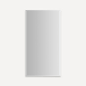 Robern M Series Reserve 15-1/4" x 30" x 4" Left Swinging Frameless Single Door Medicine Cabinet with Soft Close Hinges Beveled Edge