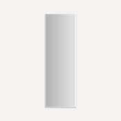 Robern M Series Reserve 15-1/4" x 48" x 6" Right Swinging Frameless Single Door Medicine Cabinet with Soft Close Hinges Beveled Edge