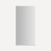 Robern M Series Reserve 19-1/4" x 39-3/8" Frameless Single Door Medicine Cabinet Mirrored