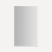 Robern M Series Reserve 23-1/4" x 39-3/8" x 4" Right Swinging Frameless Single Door Medicine Cabinet with Soft Close Hinges Beveled Edge