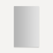 Robern PL Portray 15-1/4" x 26" Frameless Single Door Medicine Cabinet with Slow Close Hinges Mirrored