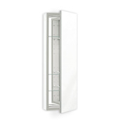 Robern PL Series 20" x 40" Frameless Single Door Medicine Cabinet with Polished Edge Classic Grey
