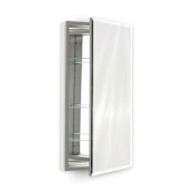Robern 23 1/4" Reversible Hinged Single Door Mirrored Medicine Cabinet Classic Grey