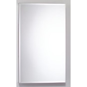 Robern PL 23" x 30" Frameless Medicine Cabinet Left Hinged with Beveled Mirror and Electrical Outlet Classic Grey