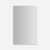 Robern R3 16" x 26" x 4" Plain Single Door Medicine Cabinet with Reversible Hinge Mirrored