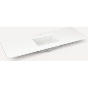 Robern Vanity Tops 61" Quartz Vanity Top Quartz White