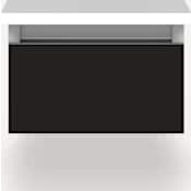 Robern Cartesian 13" Single Wall Mounted Vanity Cabinet Only - Less Vanity Top Matte Black