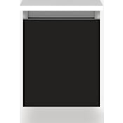 Robern Cartesian 13" Single Wall Mounted Vanity Cabinet Only - Less Vanity Top Matte Black