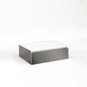 Robern 24-1/8 x 7-1/2 x 18-3/4 Cartesian Vanity with Full Drawer 
 Tinted Grey Mirror