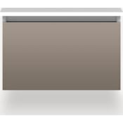 Robern Cartesian 24" Single Wall Mounted Vanity Cabinet - Less Vanity Top with Full Drawer Satin Bronze