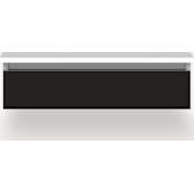 Robern Cartesian 31" Single Wall Mounted Vanity Cabinet Only - Less Vanity Top Matte Black