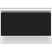Robern Cartesian 31" Single Wall Mounted Vanity Cabinet Only - Less Vanity Top Matte Black