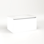 Robern Cartesian 30" Single Wall Mounted / Floating Aluminum Modular Vanity Cabinet Only - Less Vanity Top White