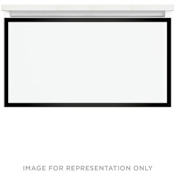 Robern Profiles 30" Single Wall Mounted Vanity Cabinet - Less Vanity Top with Plumbing Drawer White / Matte Black