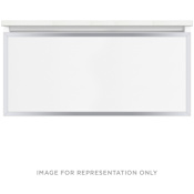 Robern Profiles 36" Single Wall Mounted Vanity Cabinet - Less Vanity Top White / Chrome