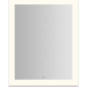 Robern Vitality 24"W x 30"H Rectangular Flat Frameless Wall Mounted Bathroom Mirror with Dimmable LED Lighting Mirror