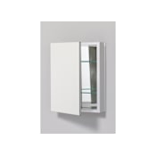 Robern 18 x 14 Single Door Reversible Handing Cabinet with Plain Mirror from the S Series Plain Edge