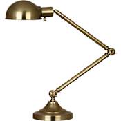 Robert Abbey Kinetic 8" Tall Swing Arm Desk Lamp Natural Brass