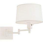 Robert Abbey Real Simple 11" Tall Wall Sconce with White Paper Shade Stardust White