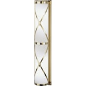 Robert Abbey Chase 4 Light 26" Tall Wall Sconce with Cased Glass Shade Antique Brass