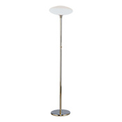 Robert Abbey Rico Espinet Ovo 66" Tall Torchiere Floor Lamp with Cased Glass Shade Polished Nickel