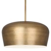 Robert Abbey Rico Espinet Bumper 19" Wide Pendant Warm Brass / White