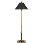 Robert Abbey Aaron 31" Tall Buffet Table Lamp Warm Brass / Deep Patina Bronze