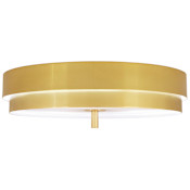 Robert Abbey Elliott 3 Light 16" Wide LED Flush Mount Ceiling Fixture Modern Brass