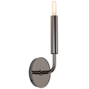 Robert Abbey Mavisten Edition Carbonia 12" Tall LED Wall Sconce Black Chrome