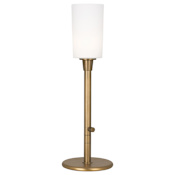 Robert Abbey Rico Espinet Nina 28" Tall Buffet Table Lamp with Frosted Glass Shade Aged Brass