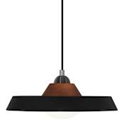 Robert Abbey Mavisten Edition Far 14" Wide LED Wood Pendant Black