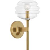 Robert Abbey Horizon 14" Tall Wall Sconce Modern Brass / Lucite