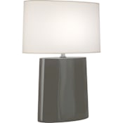 Robert Abbey Victor 26" Tall Buffet Table Lamp with Fabric Shade Ash