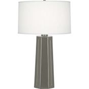Robert Abbey Mason 26" Tall Buffet Table Lamp with Linen Shade Ash