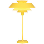 Robert Abbey Pierce 27" Tall Buffet Table Lamp with Perforated Metal Shade Canary Yellow Gloss