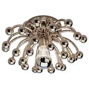 Robert Abbey Anemone 13" Wide LED Semi-Flush Ceiling Fixture Polished Nickel