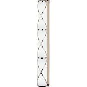 Robert Abbey Chase 6 Light 37" Tall Wall Sconce with Cased Glass Shade Polished Nickel