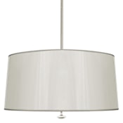 Robert Abbey Penelope 3 Light 26" Wide Pendant with Silver Paper Shade Polished Nickel
