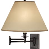 Robert Abbey Kinetic 15" Tall Wall Sconce with Paper Shade Deep Patina Bronze