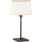 Robert Abbey Real Simple 23" Tall Buffet Table Lamp with Snowflake Fabric Shade Dark Bronze