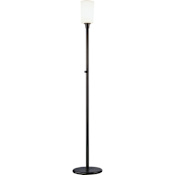 Robert Abbey Rico Espinet Nina 71" Tall Torchiere Floor Lamp with Cased Glass Shade Deep Patina Bronze