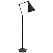 Robert Abbey Alloy 52" Tall Swing Arm Floor Lamp Deep Patina Bronze