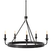 Robert Abbey William 9 Light 35" Wide Chandelier Bronze